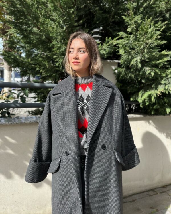 Kaşe Oversize Kaban