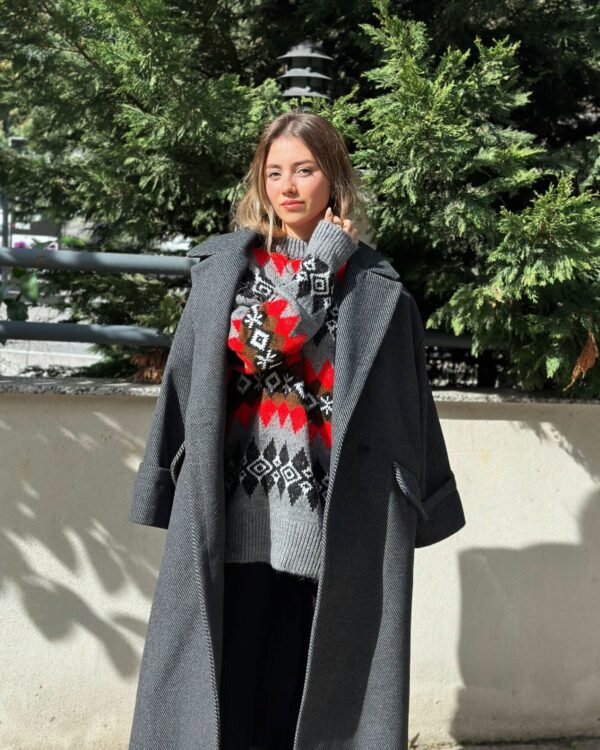 Kaşe Oversize Kaban