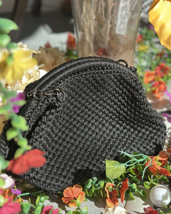 Siyah Makrome El Portföyü