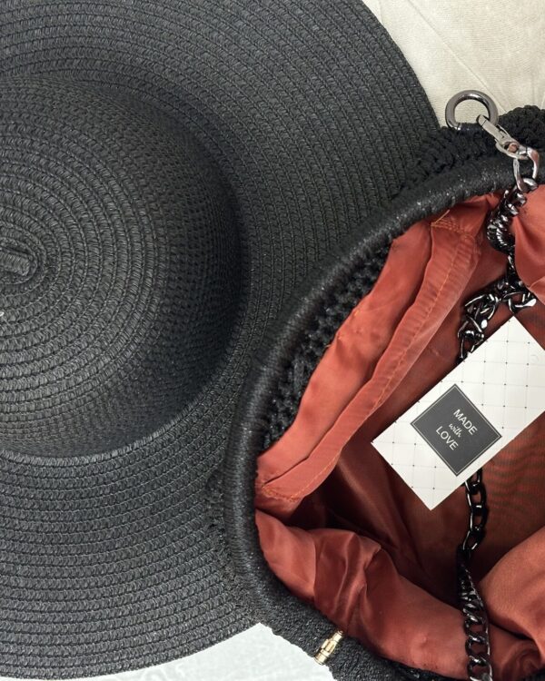 Siyah Makrome El Portföyü