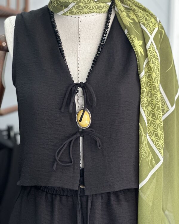 Mini Bağlamalı Şortlu Takım