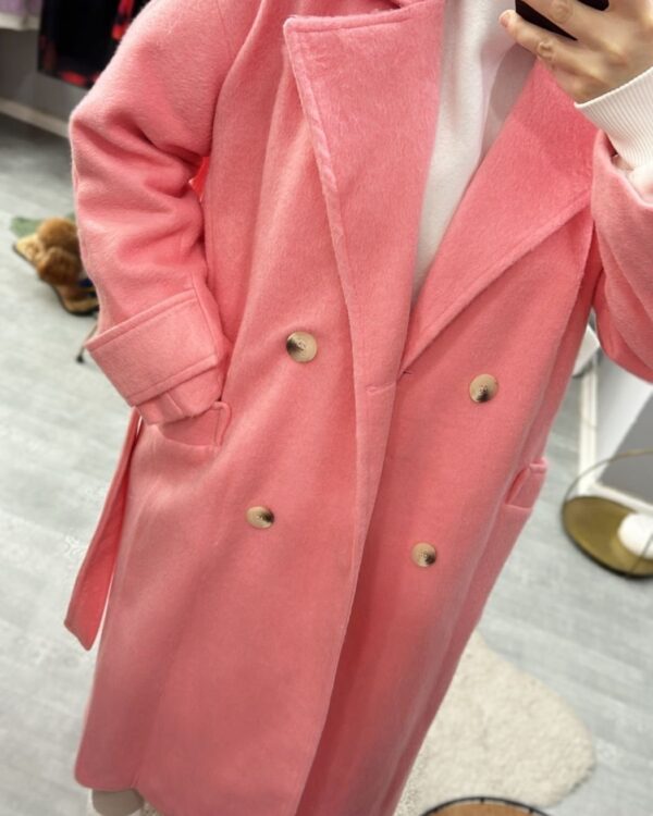 Pamuk Şeker Maksi Kaban