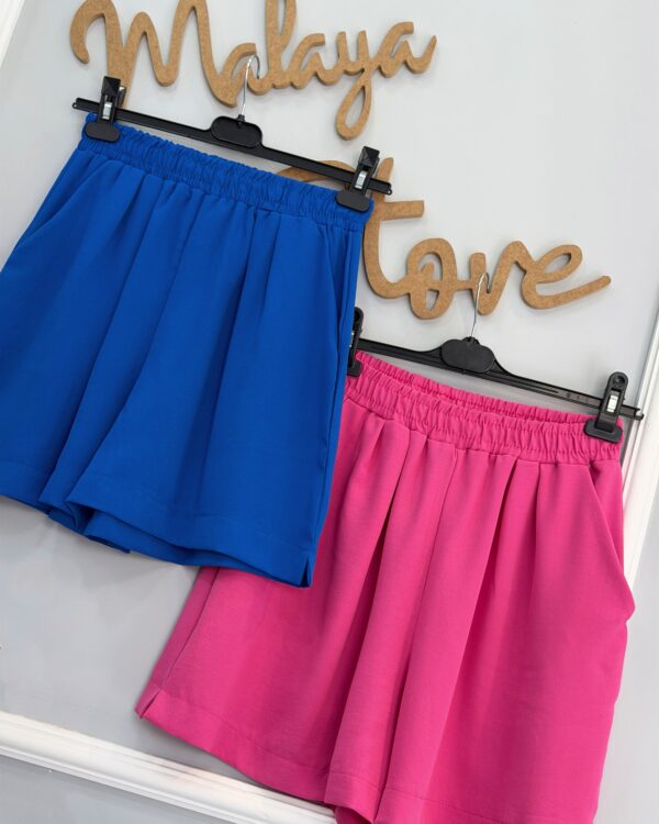 Mini Dökümlü Şort